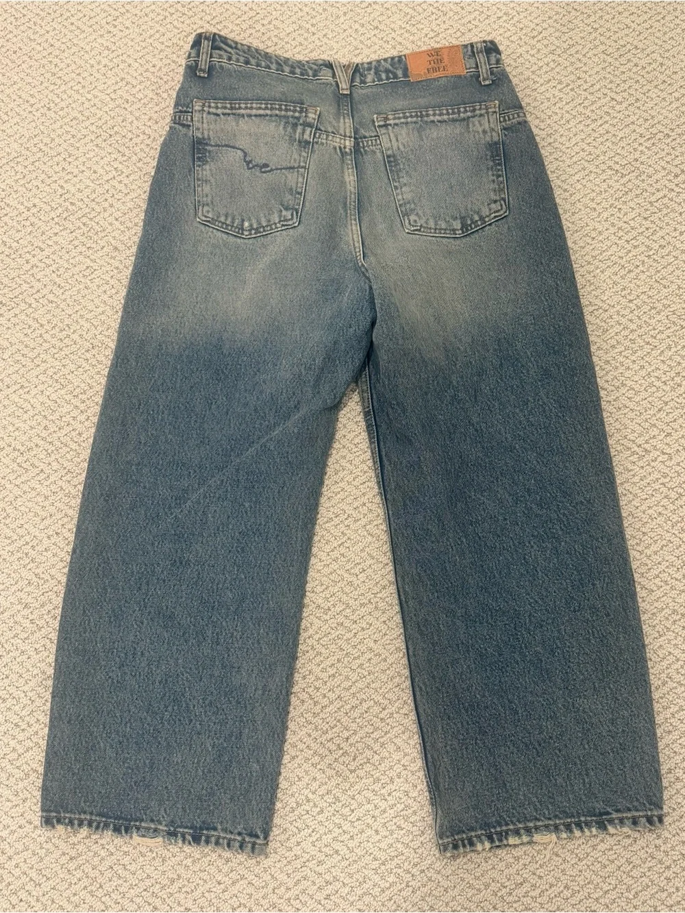 Free People Boyfriend Jeans in Light Blue Wash
